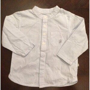 12M VGUC Obaibi Striped Button Up Shirt